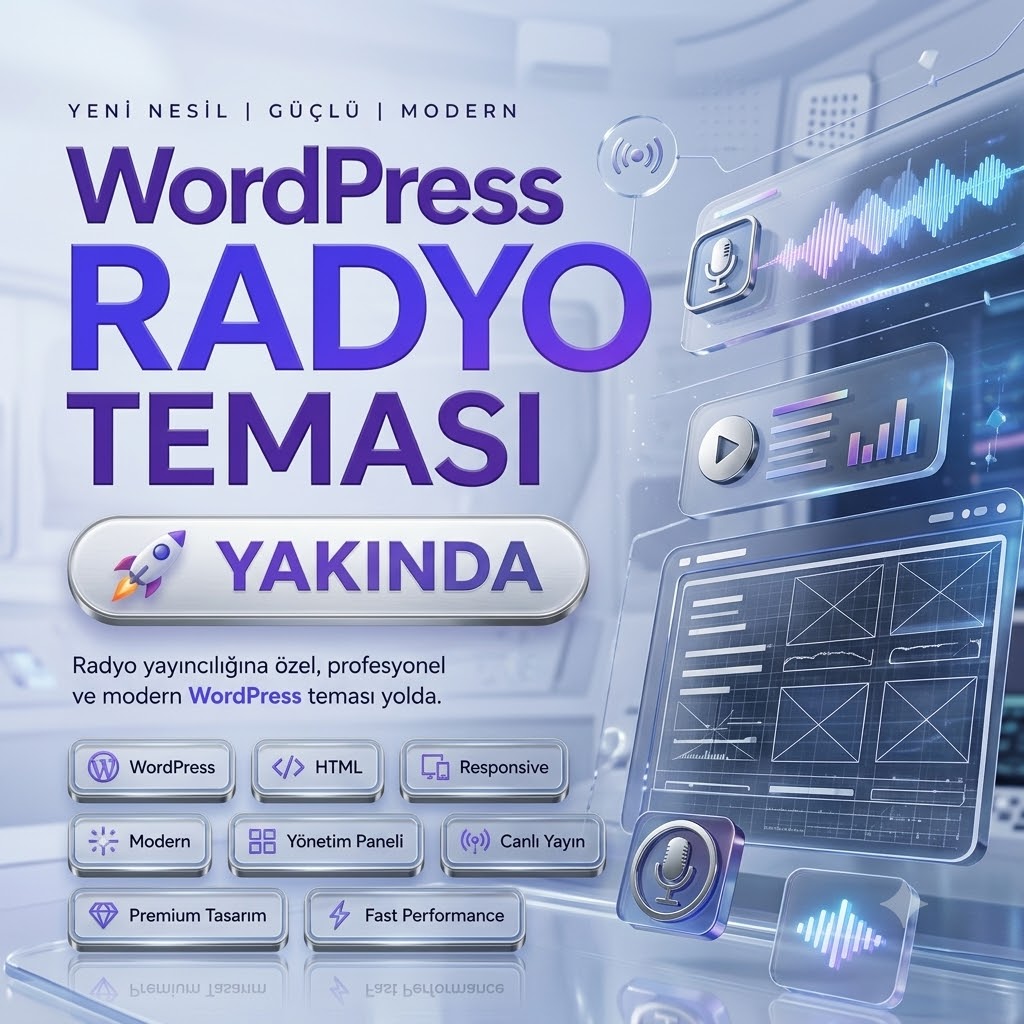 Radyo teması ana ekran görüntüsü